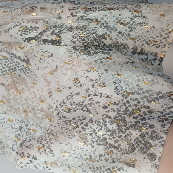 BRAND NEW!! Chicos womens size 0.5/ 8 women's snake print skirt with golden hues - Picture 12 of 15